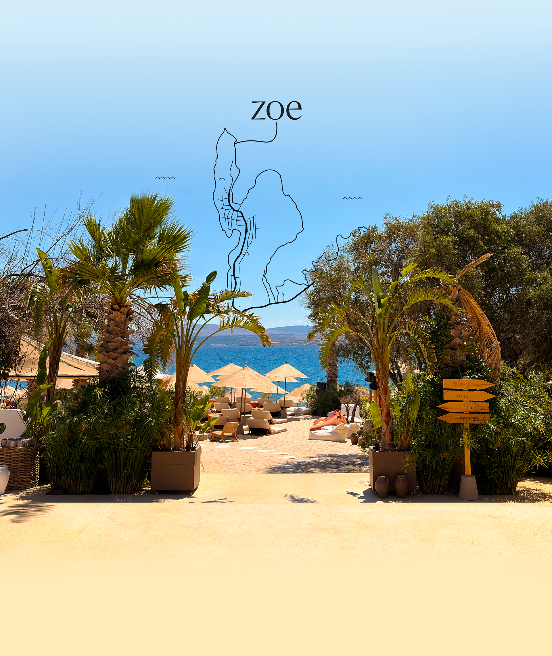 Zoe Beach shoreline
